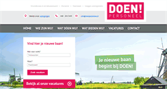 Desktop Screenshot of doenpersoneel.nl