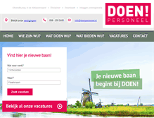 Tablet Screenshot of doenpersoneel.nl